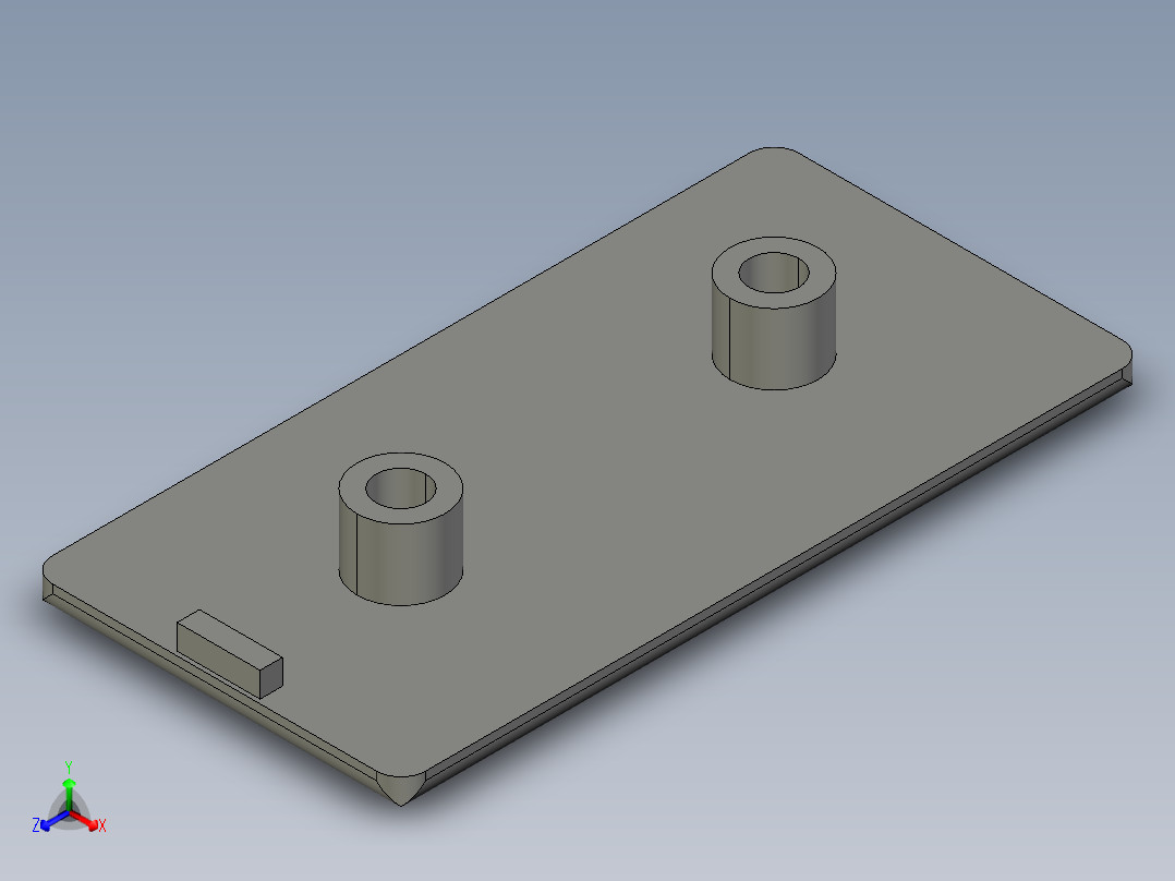 型材-BR 45X90 COVER CAP KJN511783正等轴测图