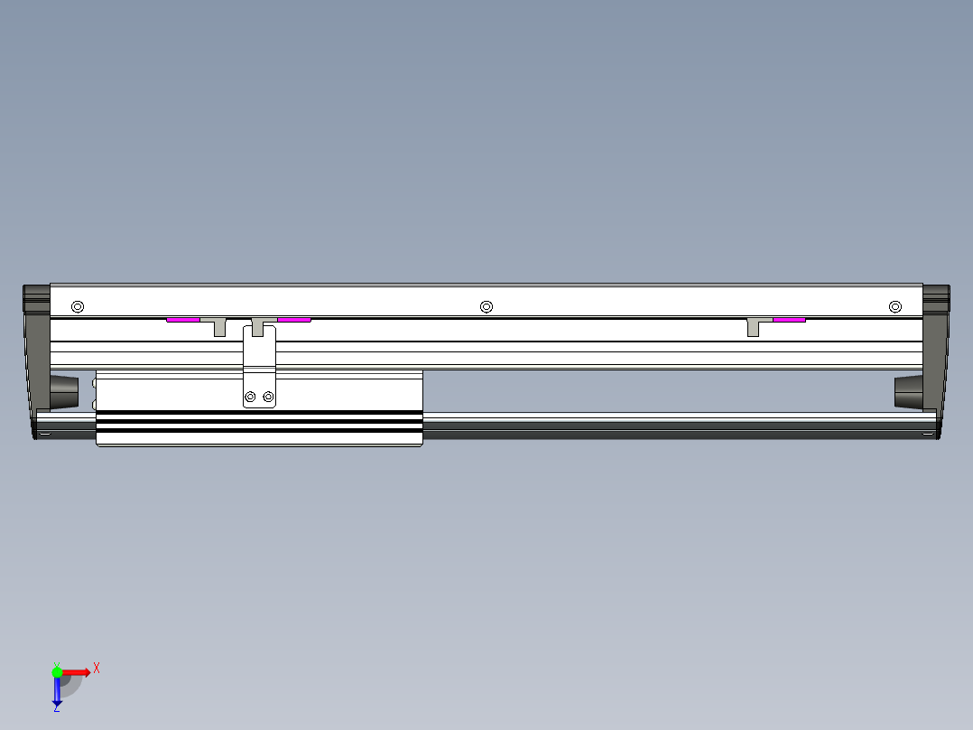 威洛博VL系列3d模型模组VL17E2Y-S250俯视图