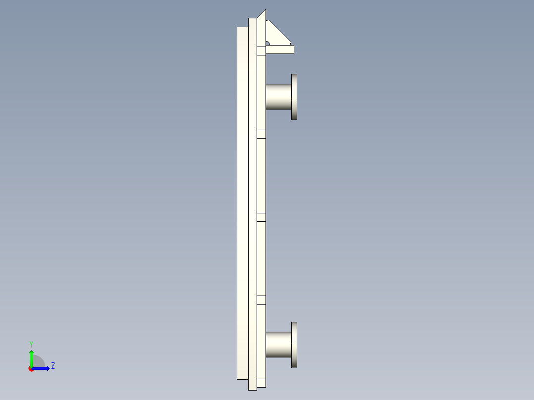 自卸料斗左视图