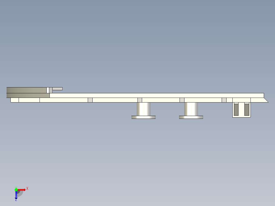 自卸料斗俯视图