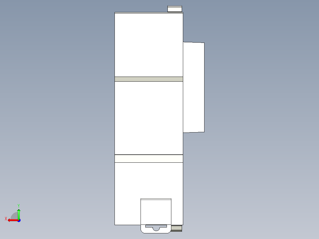 基恩士KV-LM20(V)_kc图纸模型后视图