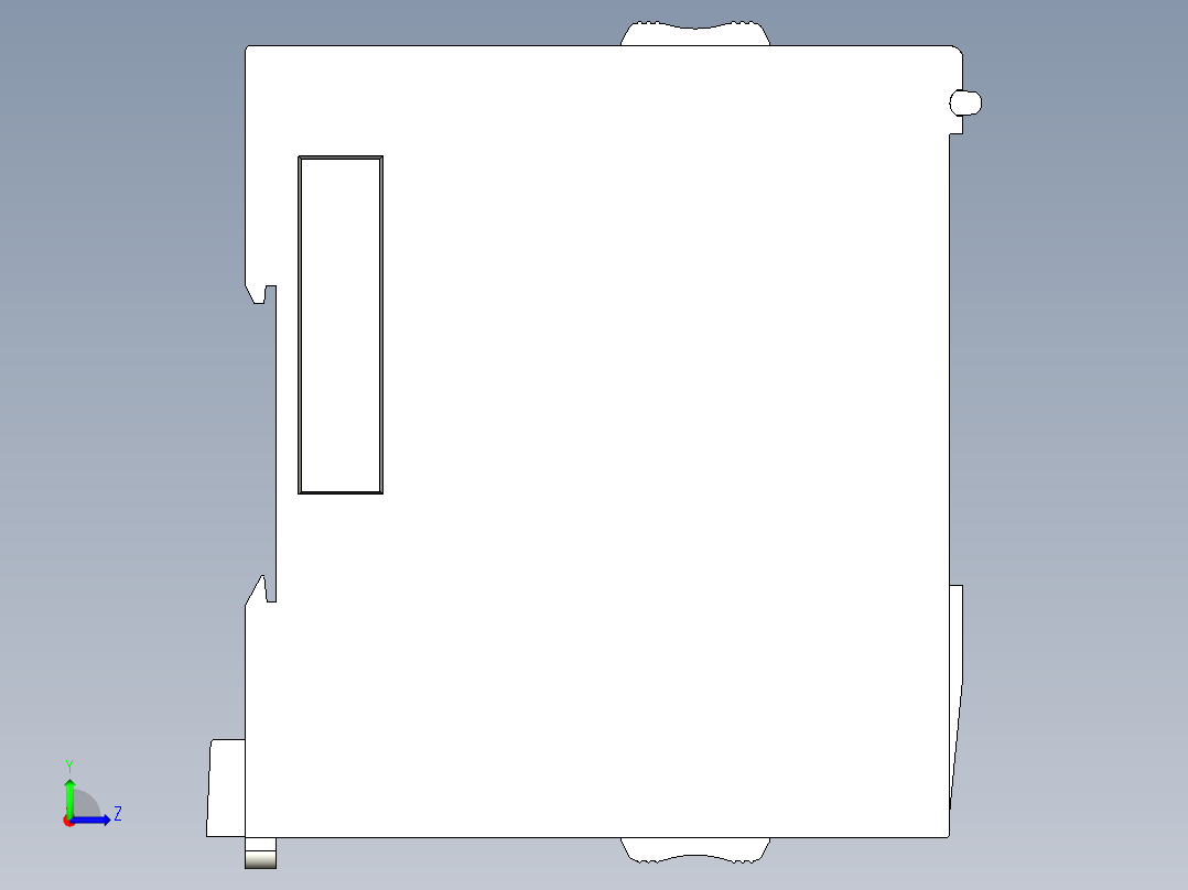 基恩士KV-LM20(V)_kc图纸模型左视图
