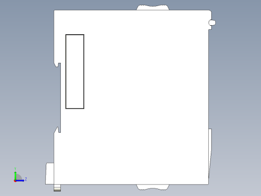 基恩士KV-LM20(V)_kc图纸模型左视缩略图