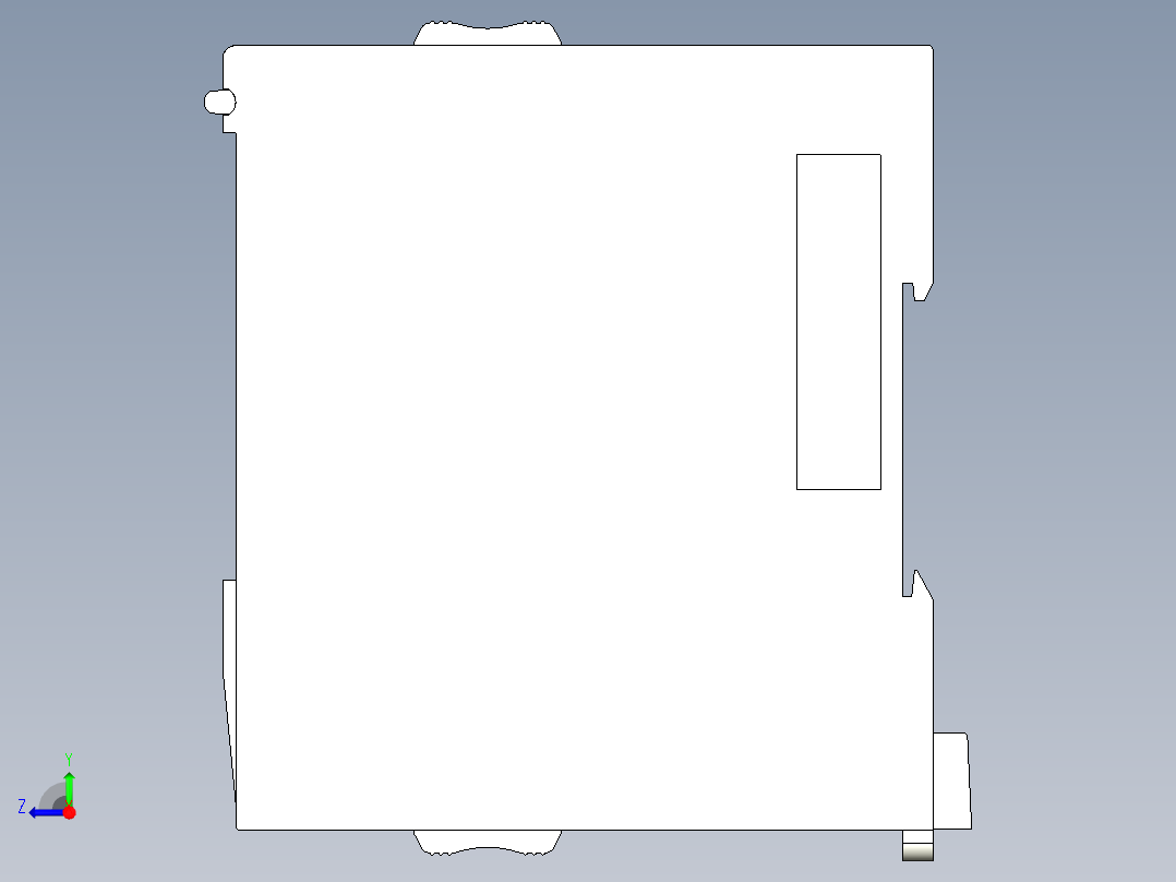 基恩士KV-LM20(V)_kc图纸模型右视图