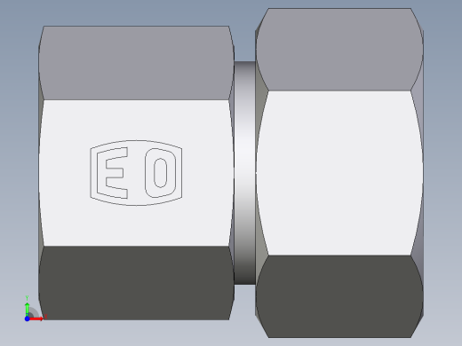 卡套式工业通用硬管接头EO_Swivel_connector_GAI25ZSRCF前视缩略图