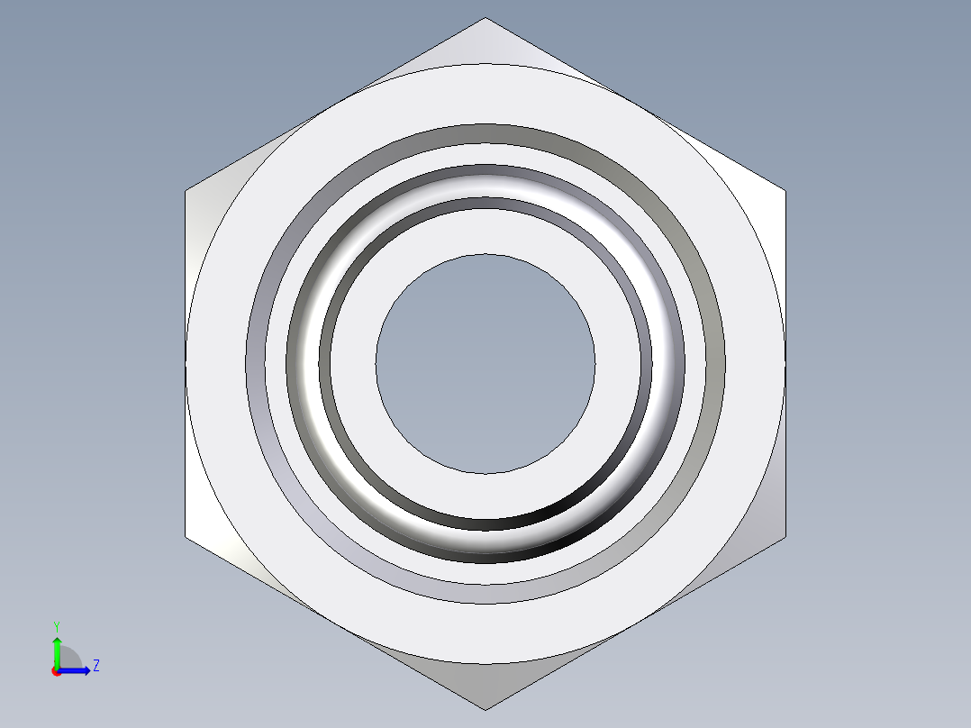 卡套式工业通用硬管接头EO_Swivel_union_GZ16SCF左视图