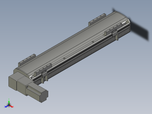 直线模组WG-LHB12-S450-L(B)设计图纸
