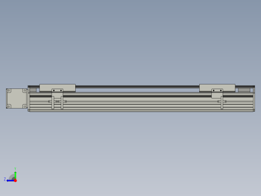 直线模组WG-LHB12-S450-L(B)设计图纸右视缩略图