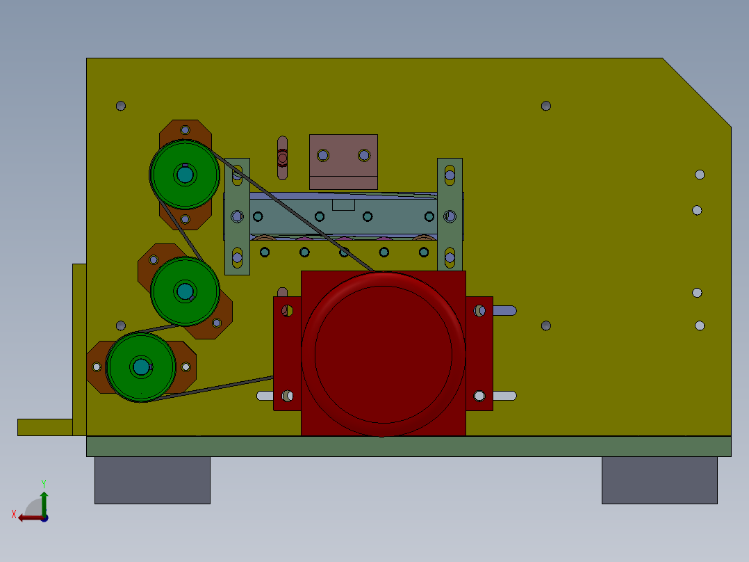 小零件射片机后视图