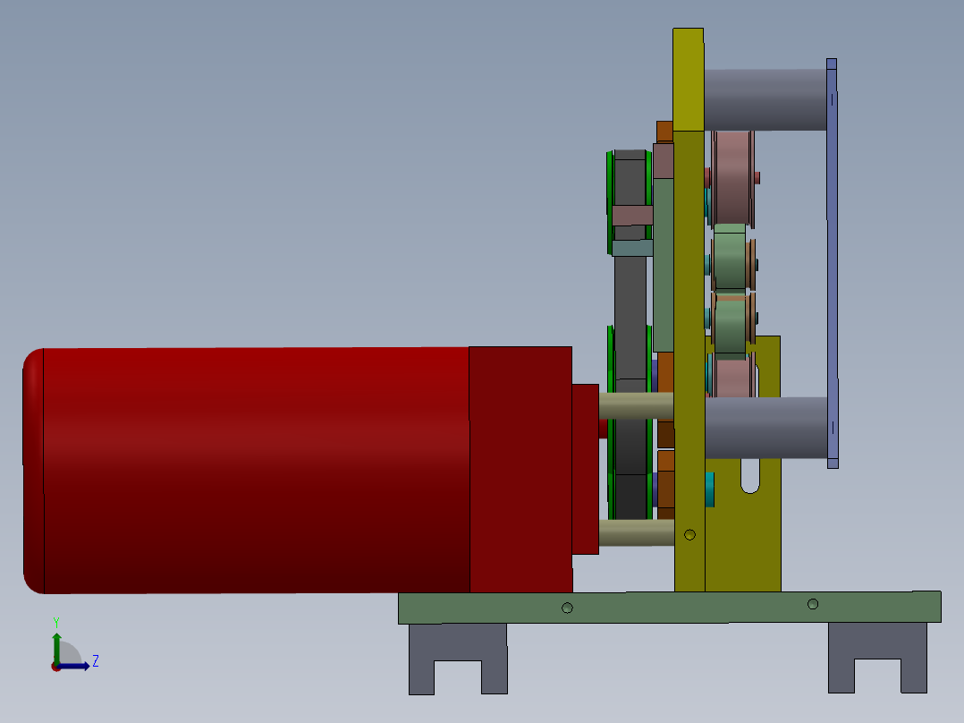 小零件射片机左视图