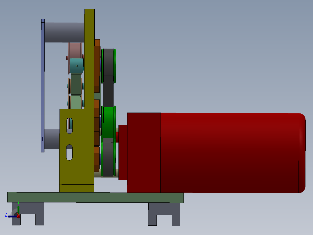 小零件射片机右视图