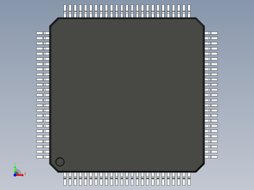 元器件3D封装TQFP100_FPT-100P-M18194前视缩略图