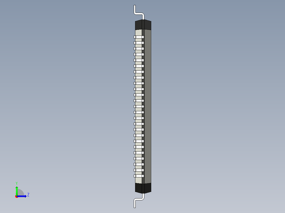 元器件3D封装TQFP100_FPT-100P-M18194左视图