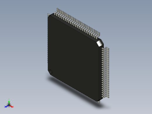 元器件3D封装TQFP100_FPT-100P-M18194正等轴测缩略图