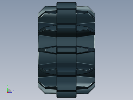 32270 - 4177431 - Black Technic Gear 12 Tooth Double Bevel.STEP左视缩略图