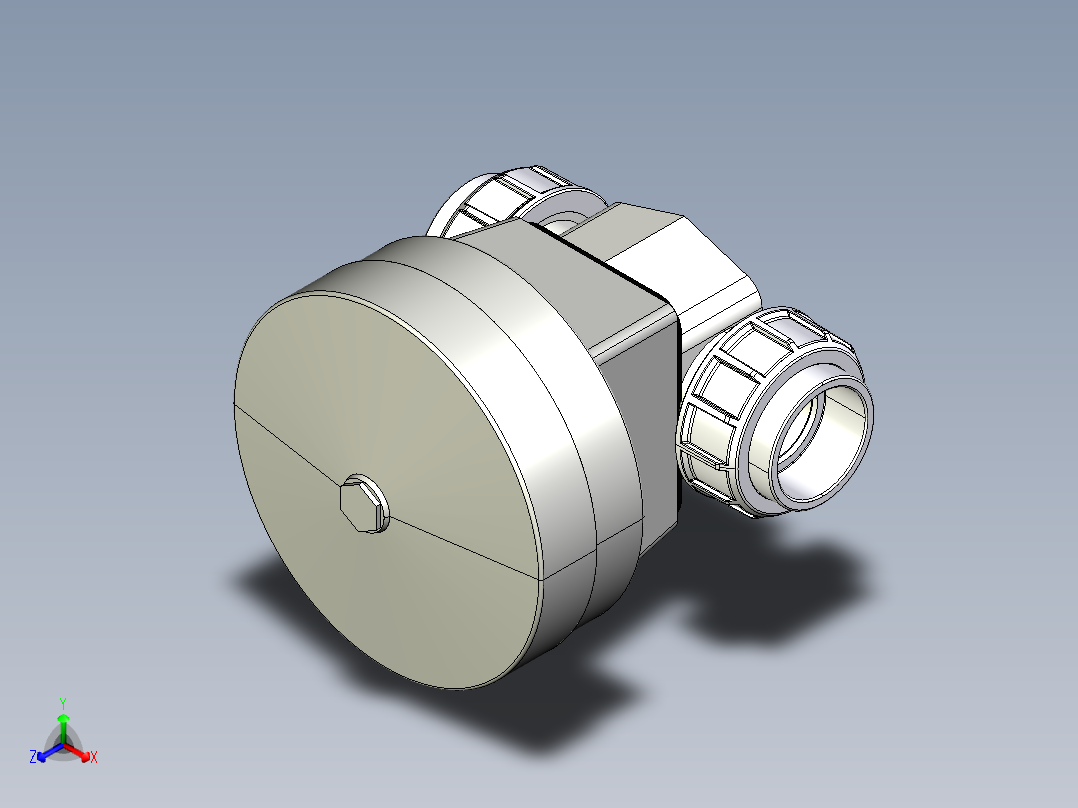 4DKMUIFCP NO-DA 气动隔膜阀、常开型双作用，女性联盟结束，公制系列PVDF正等轴测图