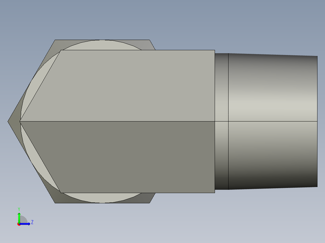 卡套式工业通用硬管接头16_cbu-s左视图