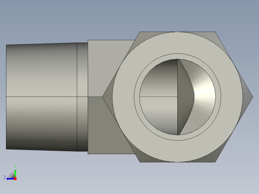 卡套式工业通用硬管接头16_cbu-s右视缩略图