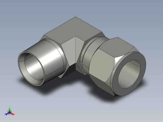 卡套式工业通用硬管接头16_cbu-s正等轴测缩略图