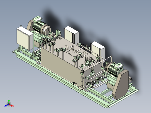 液压动力控制单元正等轴测缩略图