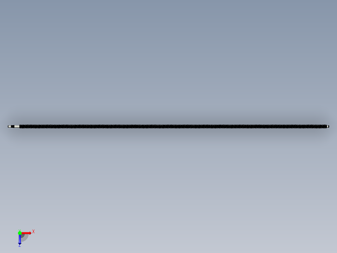 滚珠丝杠SFU1605 400mm俯视图