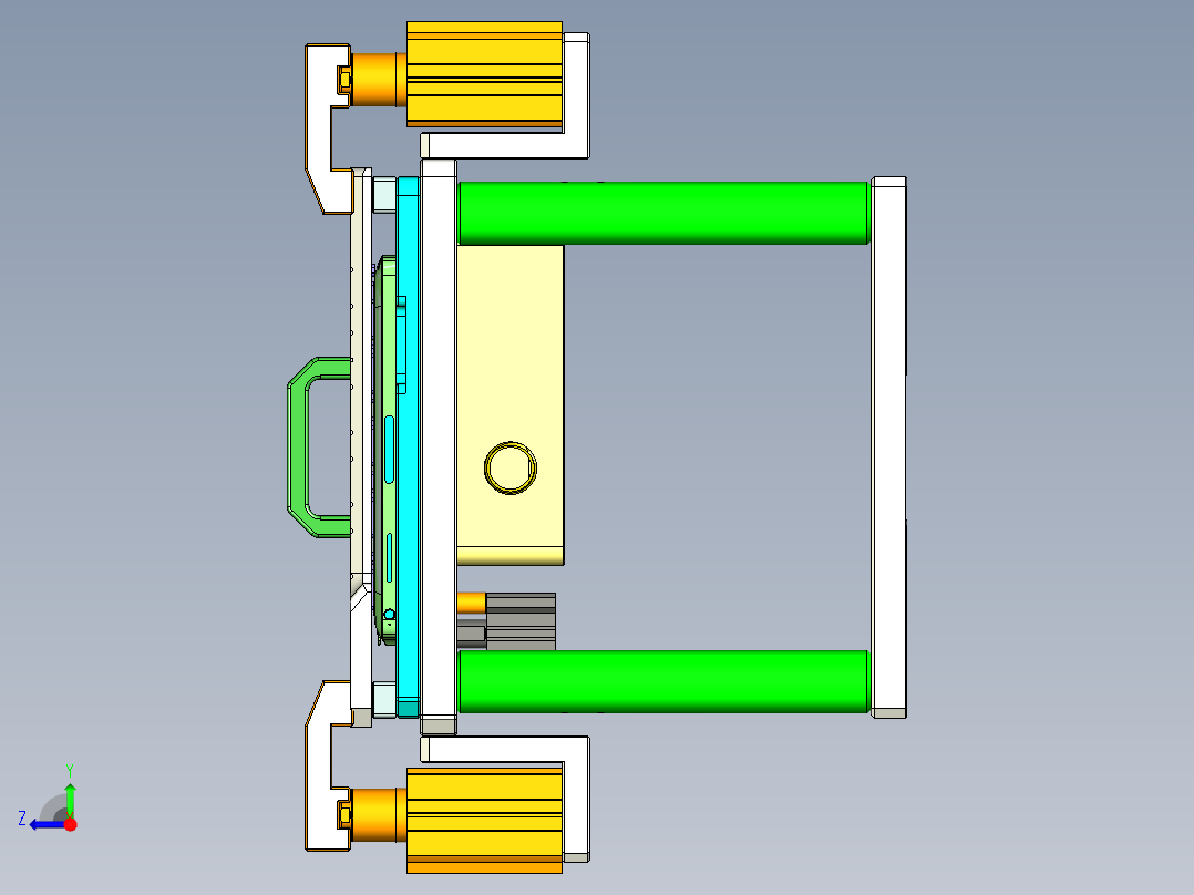 FONE-D-笔记本CNC工装夹具三维模型CNC5-1114右视图