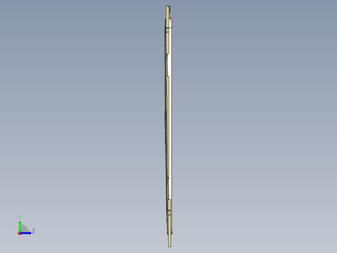 BAZ80-A-笔记本CNC工装夹具三维模型CNC6左视图