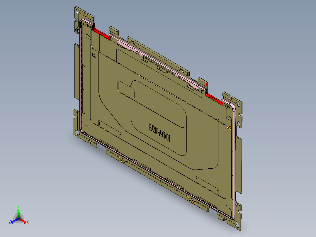 BAZ80-A-笔记本CNC工装夹具三维模型CNC6正等轴测图