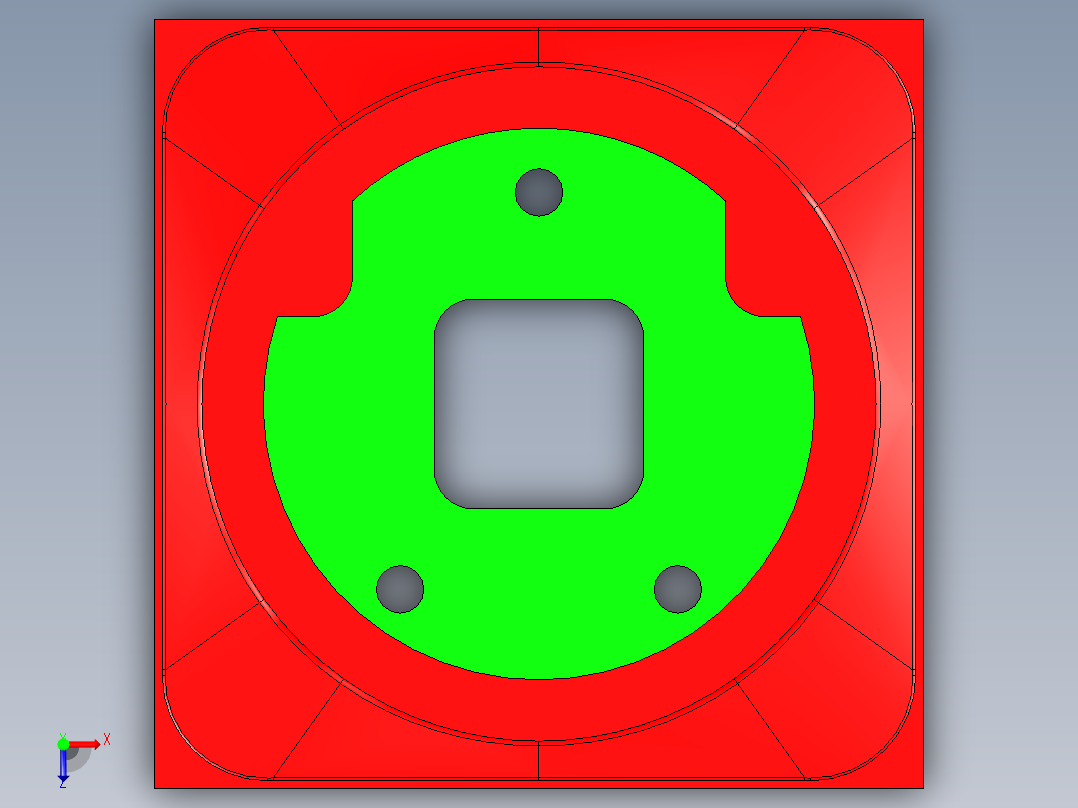 MAY-BOT-COVER-CNC2笔记本CNC工装夹具三维模型俯视图