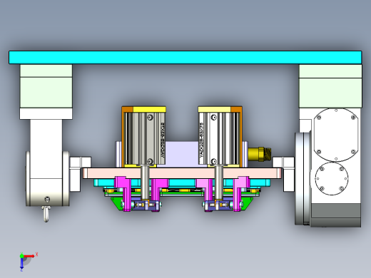 显示器背壳四轴铣四周墙高PL面治具模型俯视缩略图