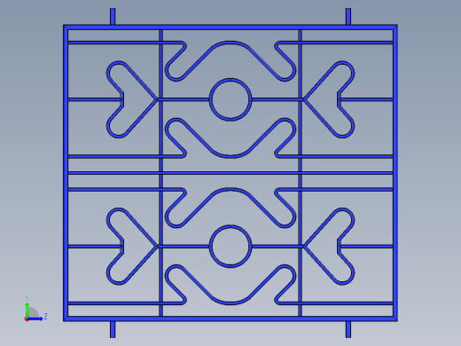 护栏断面左视缩略图