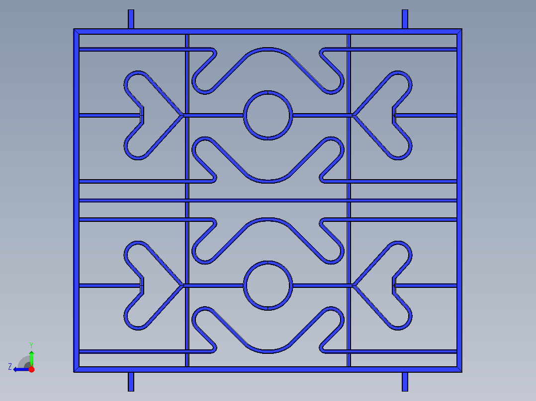 护栏断面右视图