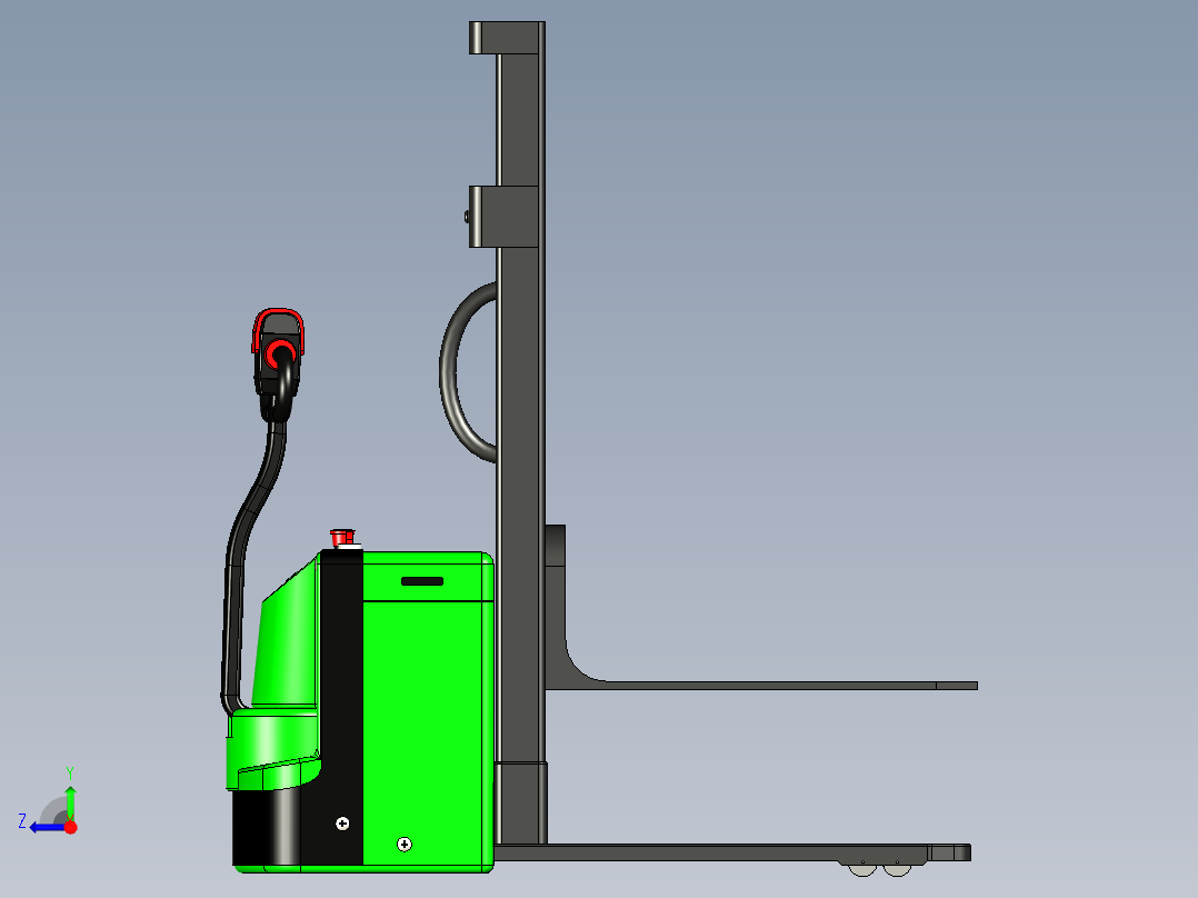 电动堆高车右视图
