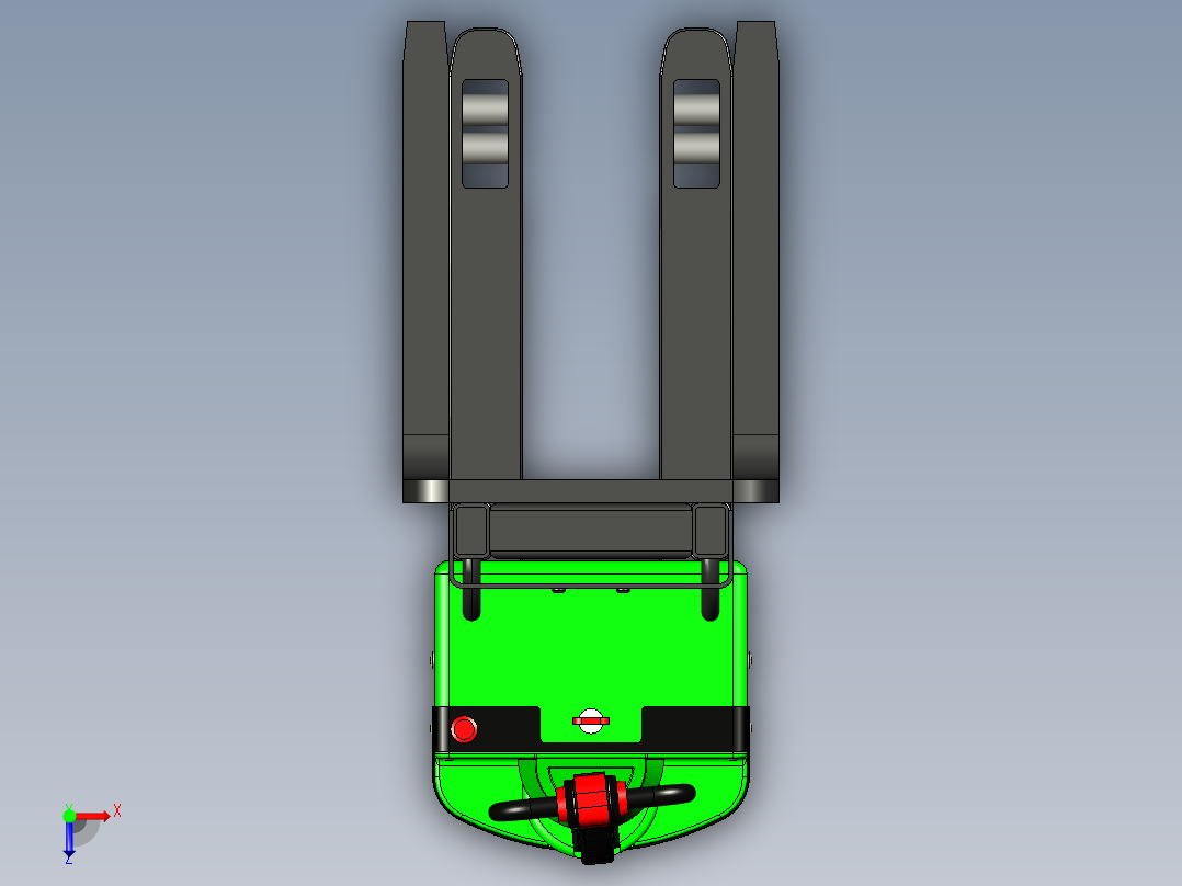 电动堆高车俯视图