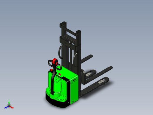 电动堆高车正等轴测缩略图