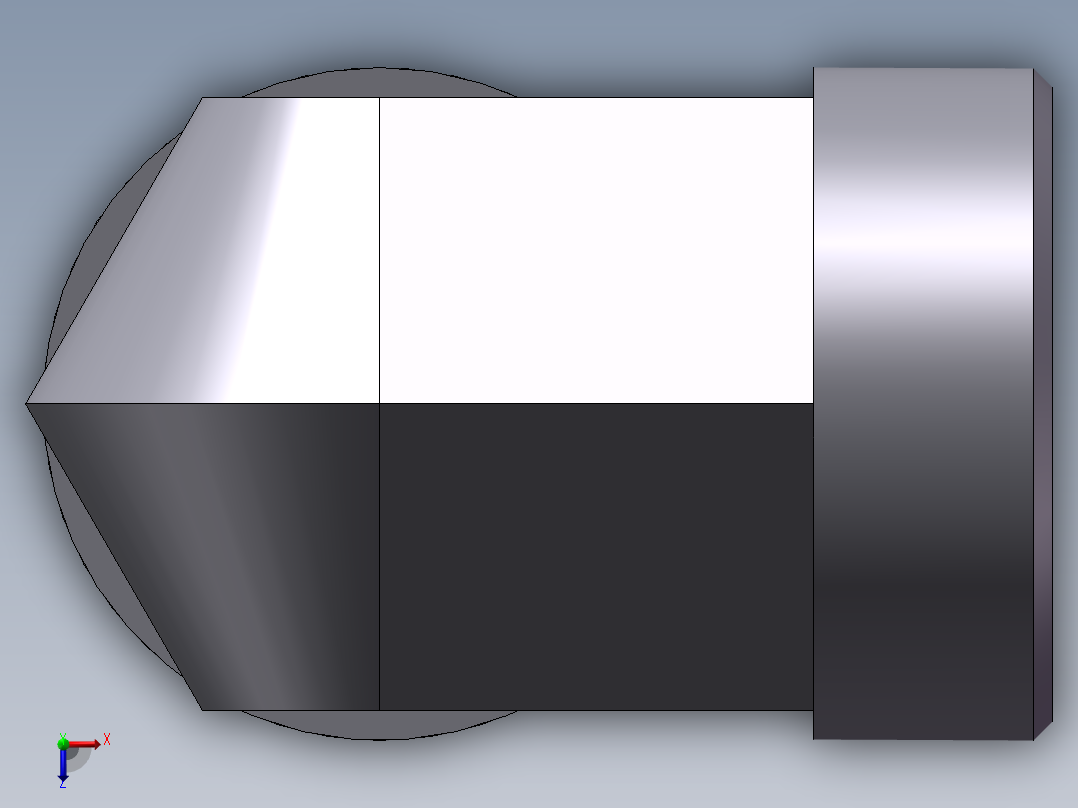 弯接头-W、1C9-45俯视图