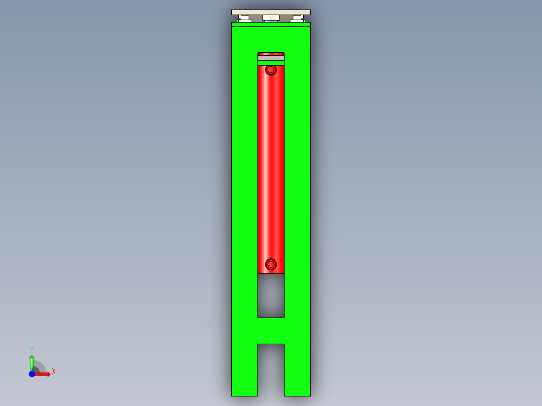 液压升降台前视图