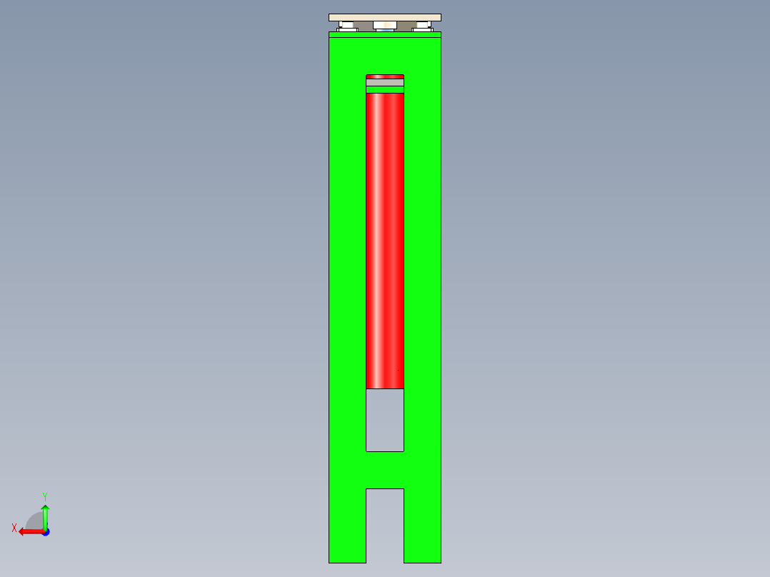 液压升降台后视图