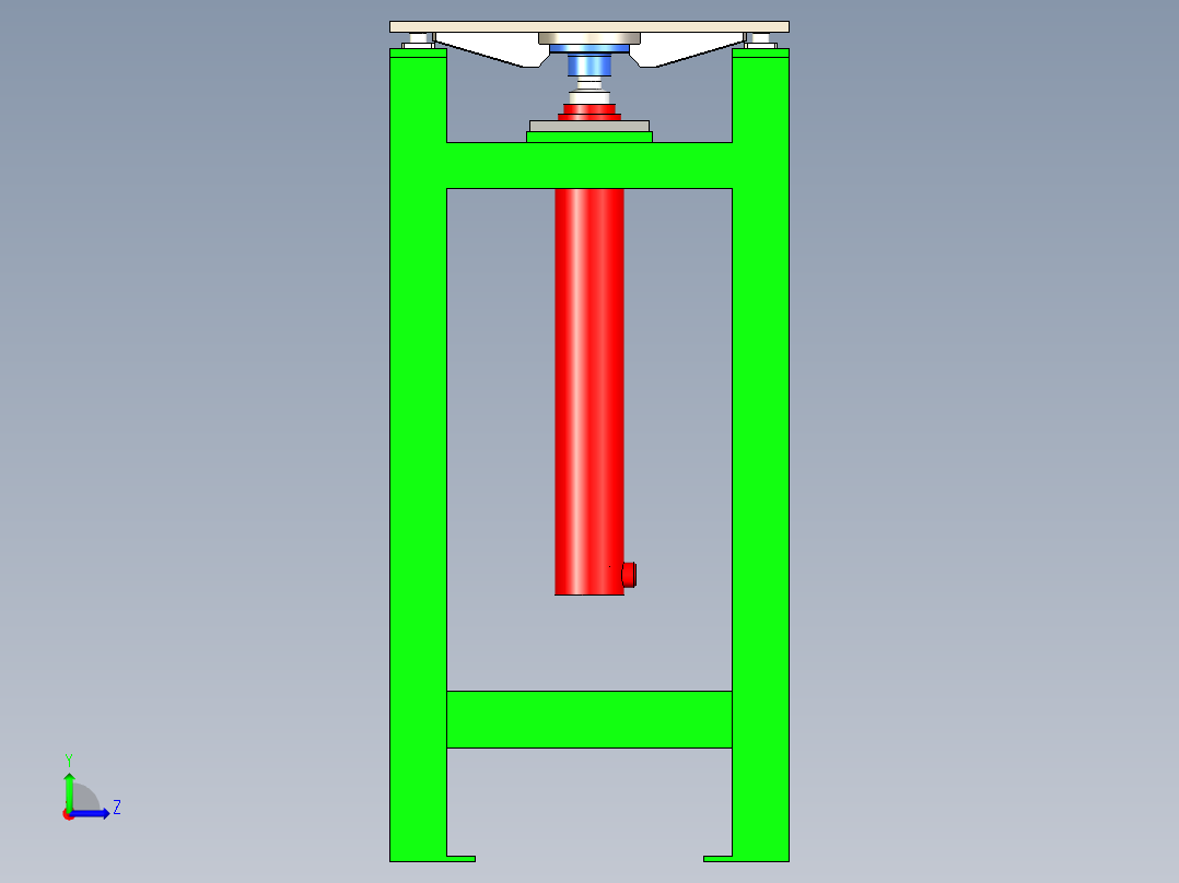 液压升降台左视图