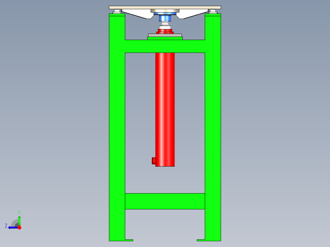 液压升降台右视图