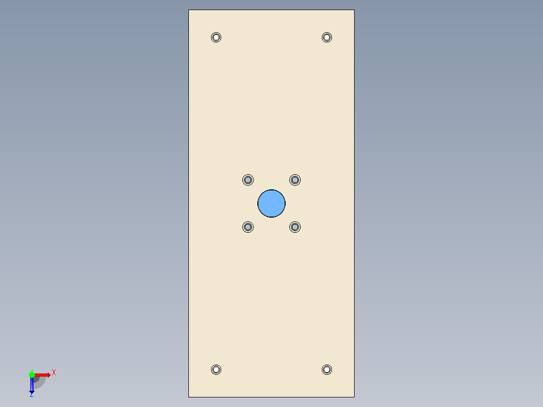 液压升降台俯视图
