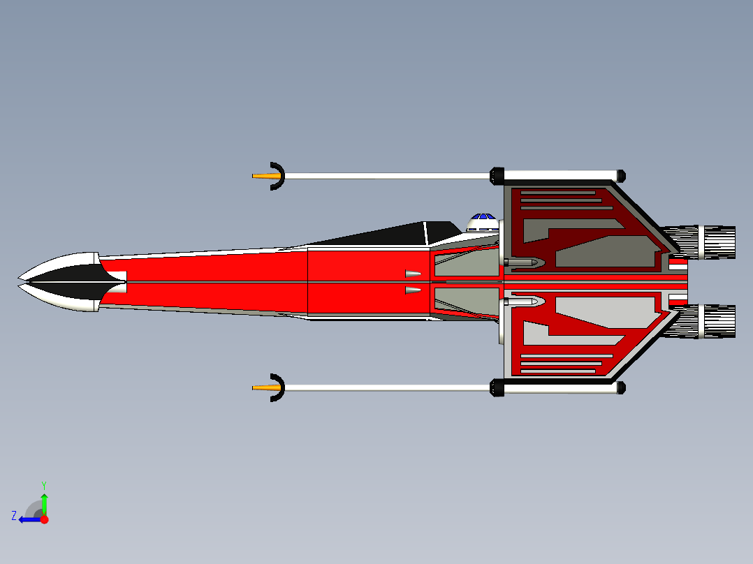 B2004195-X翼 星球大战右视图
