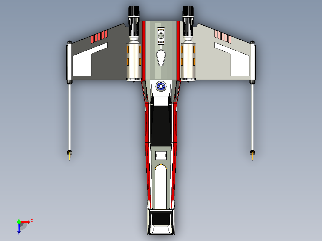 B2004195-X翼 星球大战俯视图
