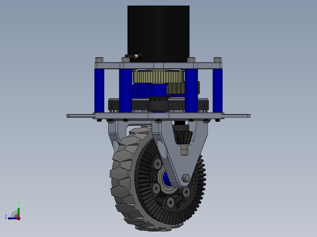 A3004241-自驱转向轮右视图