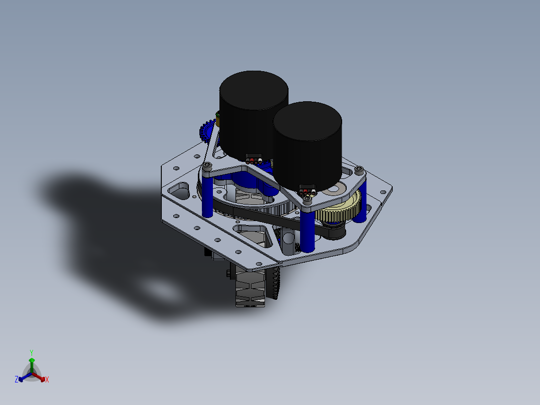 A3004241-自驱转向轮正等轴测图