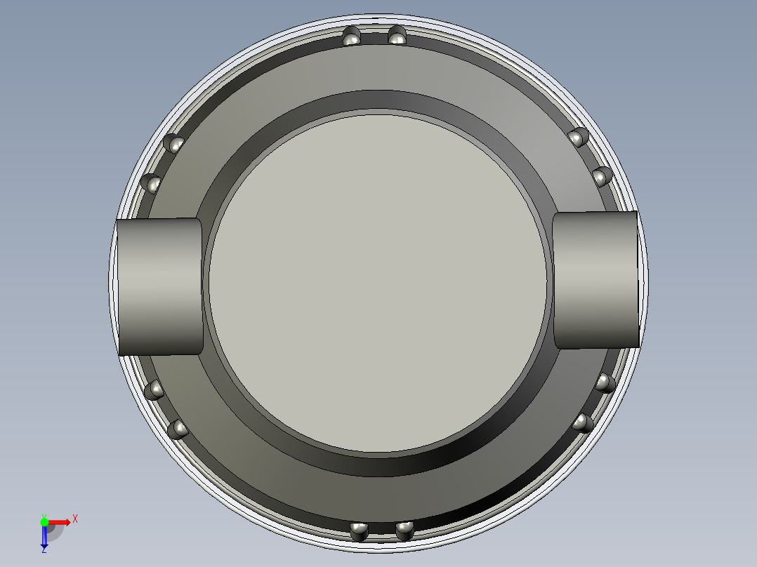 10寸透明防爆滤瓶俯视图