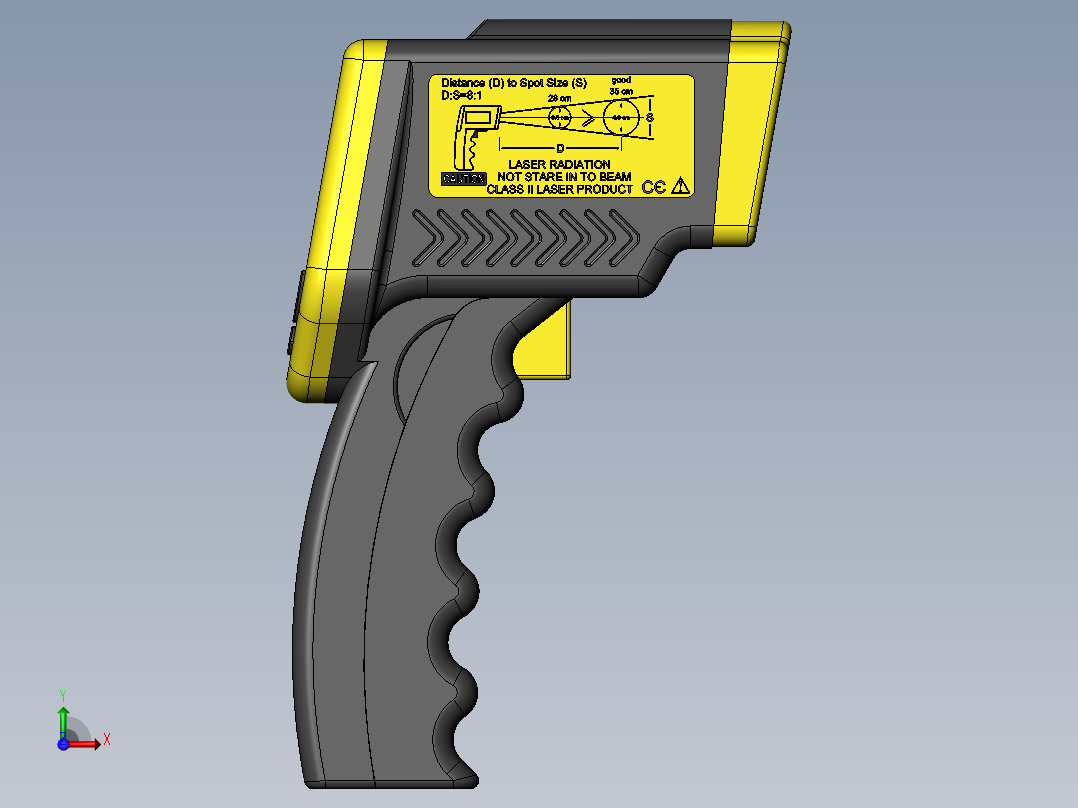 温度计(10)前视图