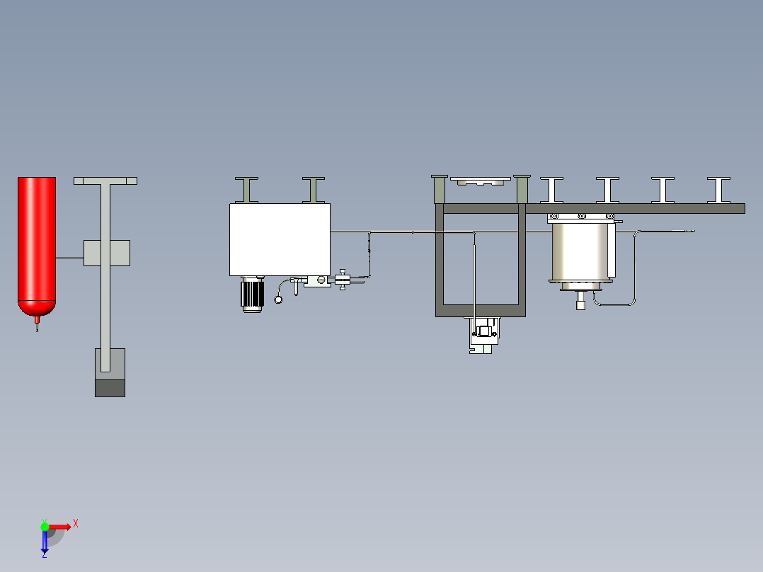 B3004114-低压冷热室铸造机俯视图