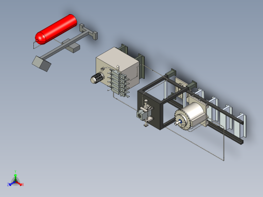 B3004114-低压冷热室铸造机正等轴测缩略图