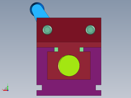 铣床手摇虎钳机构后视缩略图